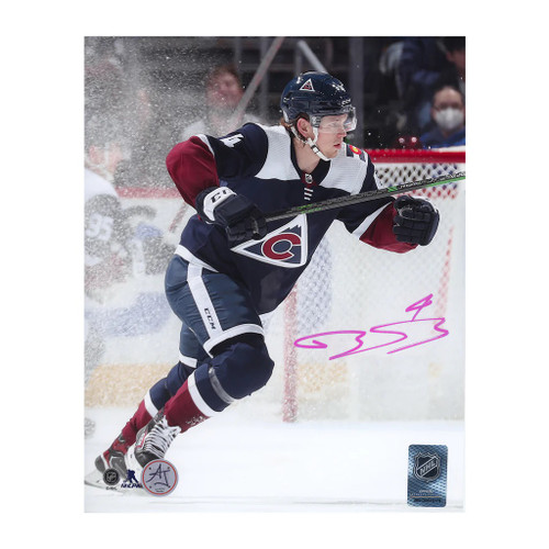 Bowen Byram Colorado Avalanche Autographed Reverse Retro Jersey 8x10 Photo Bowen Byram Colorado Avalanche Autographed Reverse Retro Jersey 8x10 Photo