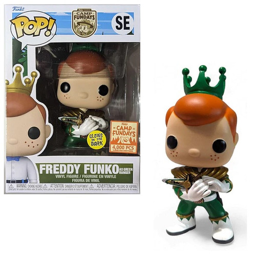 Freddy Funko as Green Ranger GITD SE Camp Fundays 4000 Pieces Limited Edition Exclusive Funko Pop Freddy Funko as Green Ranger GITD SE Camp Fundays 4000 Pieces Limited Edition Exclusive Funko Pop
