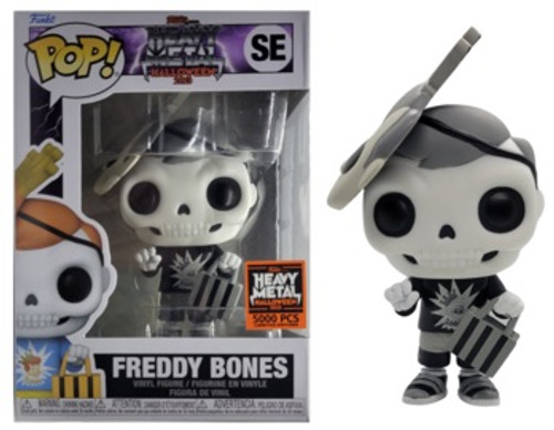 Freddy Bones Black and White SE Heavy Metal Halloween 5000 Pieces Limited Edition Exclusive Funko Pop Freddy Bones Black and White SE Heavy Metal Halloween 5000 Pieces Limited Edition Exclusive Funko Pop