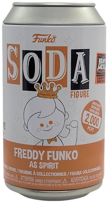 Freddy Funko as Spirit Iridescent Glitter Sealed Can Heavy Metal Halloween Exclusive Funko Soda Can