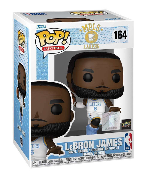 Lebron James #164  NBA Minneapolis Lakers Upper Deck Exclusive Funko Pop