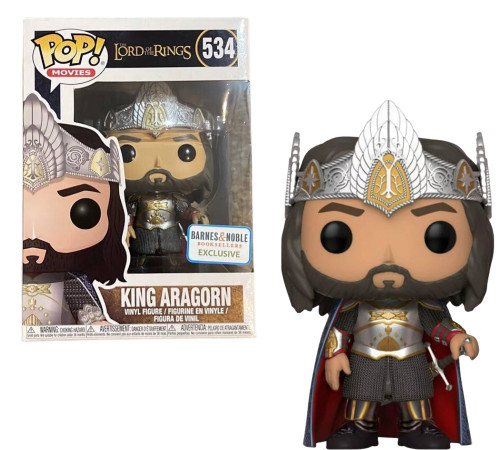 King Aragorn #534 Lord of the Rings Barnes and Noble Exclusive Funko Pop King Aragorn #534 Lord of the Rings Barnes and Noble Exclusive Funko Pop