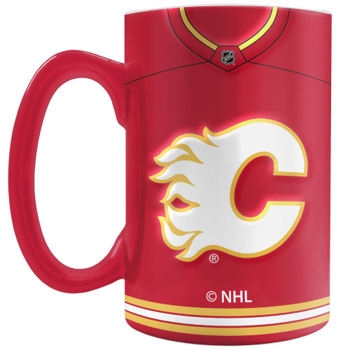 Calgary Flames  20oz Team Jersey Ceramic Sculpted Coffee Mug