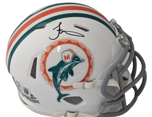 Tyreek Hill Miami Dolphins Autographed Retro Speed Mini Football Helmet