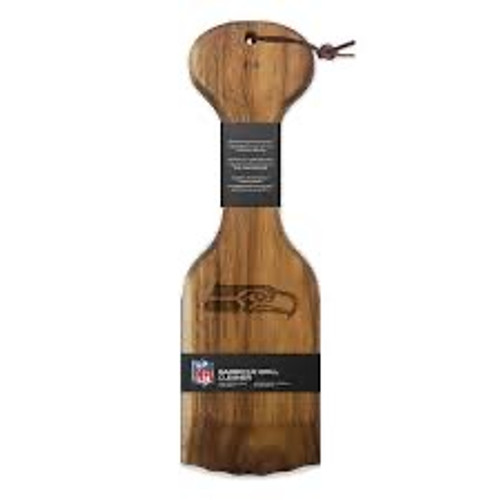 Seattle Seahawks NFL Wood BBQ Grill Cleaner