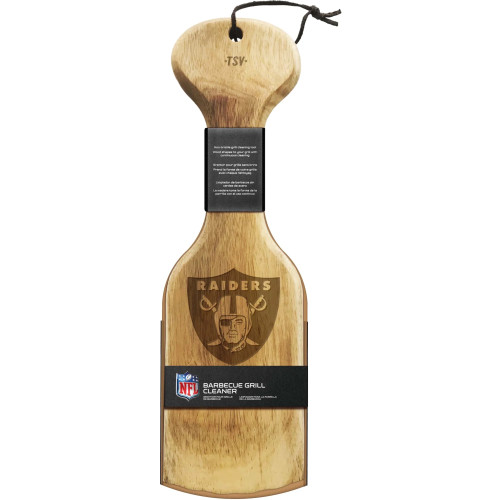 Las Vegas Raiders NFL Wood BBQ Grill Cleaner Las Vegas Raiders NFL Wood BBQ Grill Cleaner