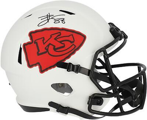 Travis Kelce Kansas City Chiefs Autographed NFL Replica Speed  Lunar Speciality Helmet