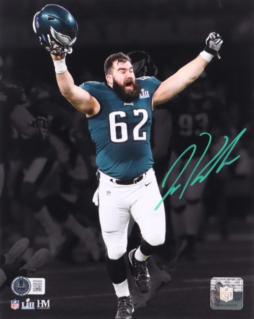 Jason Kelce Philadelphia Eagles  Autographed Super Bowl  8x10 photo Jason Kelce Philadelphia Eagles  Autographed Super Bowl  8x10 photo