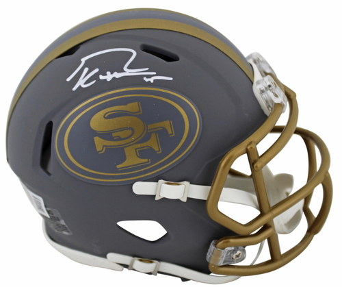George Kittle San Francisco 49ers Autographed Slate Mini Football Helmet