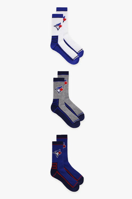 Toronto Blue Jays MLB 3 pack Crew Socks Toronto Blue Jays MLB 3 pack Crew Socks