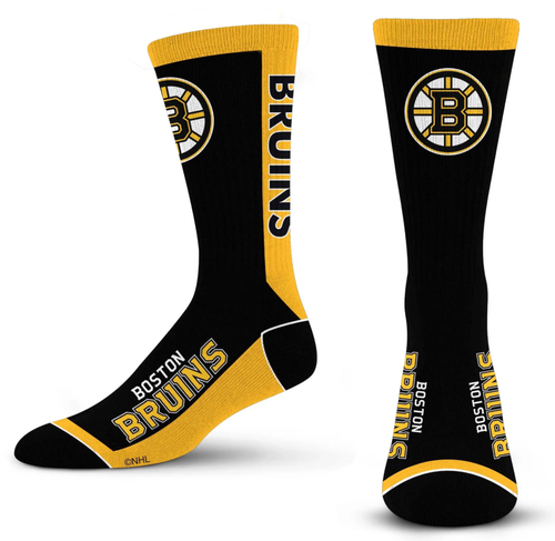 Boston Bruins NHL MVP Men’s For Bare Feet Crew Length Socks Boston Bruins NHL MVP Men’s For Bare Feet Crew Length Socks