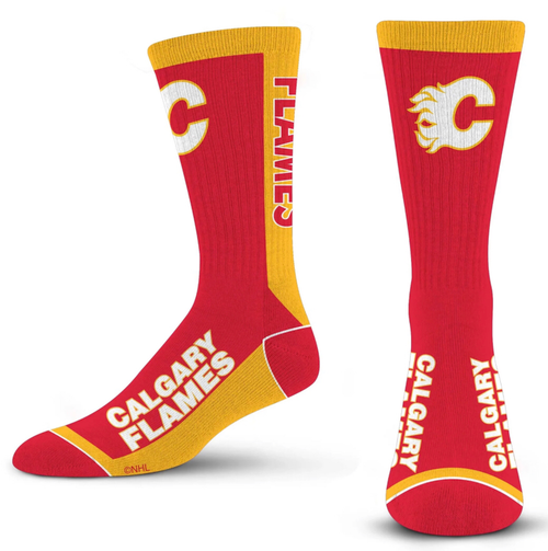 Calgary Flames NHL MVP Men’s For Bare Feet Crew Length Socks Calgary Flames NHL MVP Men’s For Bare Feet Crew Length Socks