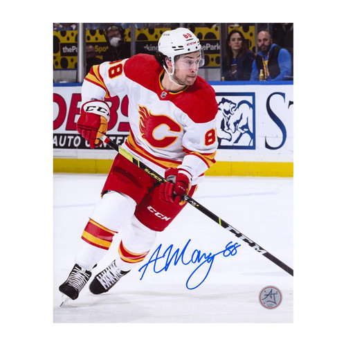 Andrew Mangiapane Calgary Flames Signed Skating Up  8x10 Photo