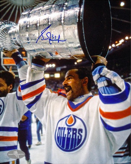 Grant Fuhr Edmonton Oilers Signed Raising the Cup 8x10 Photo Grant Fuhr Edmonton Oilers Signed Raising the Cup 8x10 Photo