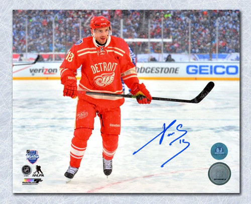 Patel Datsyuk Detroit Red Wings Autographed Winter Classic 8x10 photo Patel Datsyuk Detroit Red Wings Autographed Winter Classic 8x10 photo