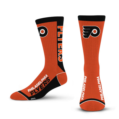 Philadelphia Flyers NHL MVP Men’s For Bare Feet Crew Length Socks Philadelphia Flyers NHL MVP Men’s For Bare Feet Crew Length Socks