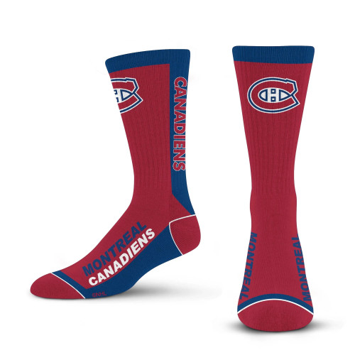 Montreal Canadiens NHL MVP Men’s For Bare Feet Crew Length Socks Montreal Canadiens NHL MVP Men’s For Bare Feet Crew Length Socks