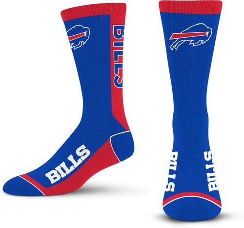 Buffalo Bills NFL MVP Men’s For Bare Feet  Crew Length Socks