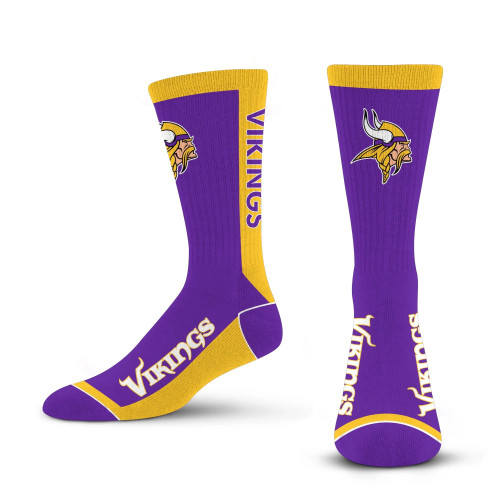 Minnesota Vikings NFL MVP Men’s For Bare Feet Crew Length Socks Minnesota Vikings NFL MVP Men’s For Bare Feet Crew Length Socks