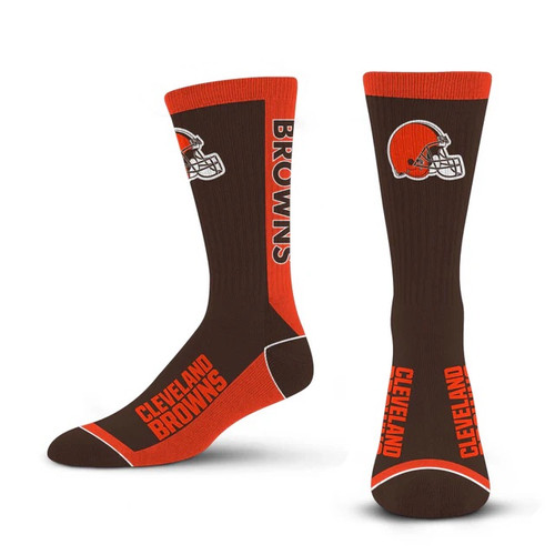 Cleveland Browns NFL MVP Men’s For Bare Feet Crew Length Socks Cleveland Browns NFL MVP Men’s For Bare Feet Crew Length Socks
