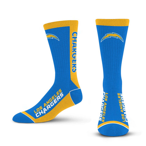 Los Angeles Chargers NFL MVP Men’s For Bare Feet Crew Length Socks Los Angeles Chargers NFL MVP Men’s For Bare Feet Crew Length Socks