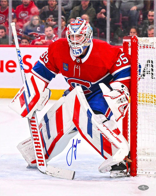 Sam Montembeault Montreal Canadiens Action Autographed 8x10