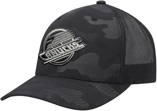 Vancouver Canucks American Needle Camo Tonal Trucker Hat