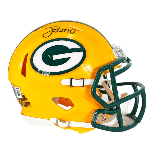 Jordan Love Green Bay Packers Autographed Speed  Mini Football Helmet
