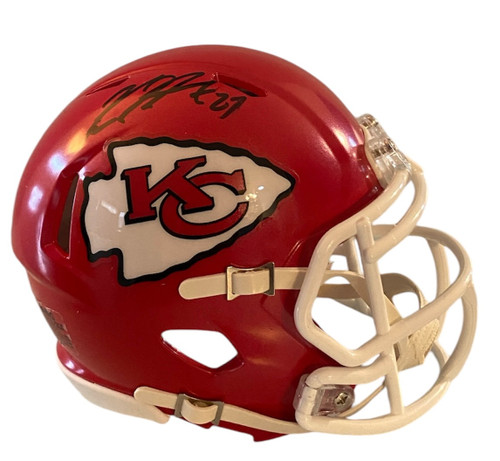 Kareem Hunt Kansas City Chiefs Autographed Speed Mini Football Helmet