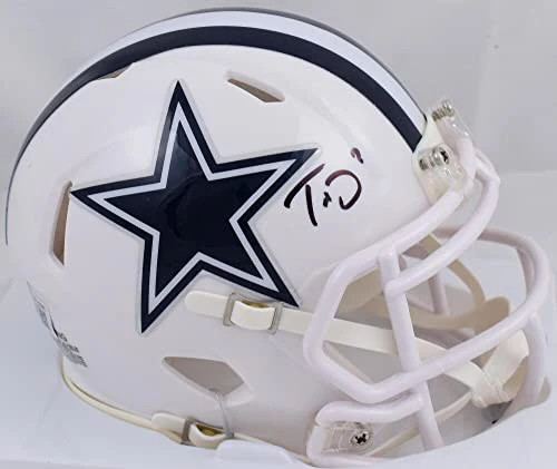 Trevon Diggs Dallas Cowboys Autographed White Alternate Mini Helmet