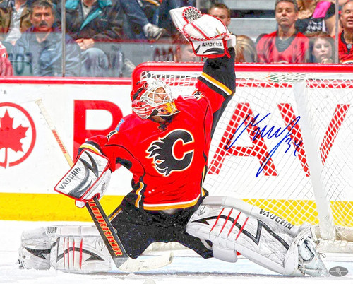 Miikka Kiprusoff Calgary Flames Autographed Glove Save 16x20 Photo Miikka Kiprusoff Calgary Flames Autographed Glove Save 16x20 Photo