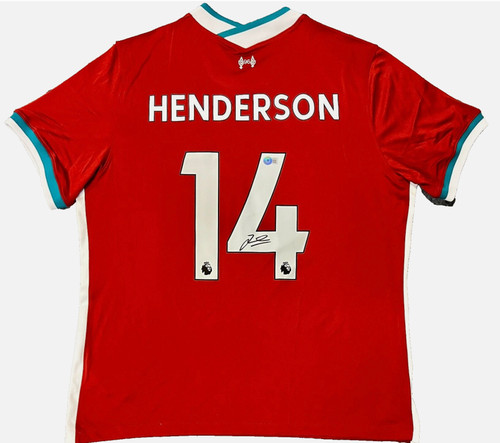 Jordan Henderson Autographed Liverpool FC EPL  Nike Soccer Jersey