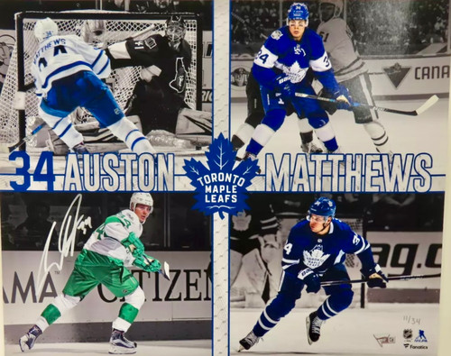 Coming Soon: Auston Matthews Toronto Maple Leafs Autographed Collage 16x20 Photo
