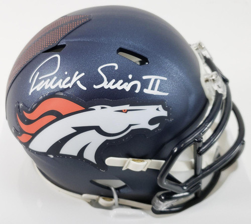 Patrick Surtain II Denver Broncos Autographed Mini Helmet  Autographed  Speed  Mini Football Helmet