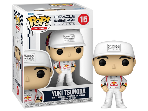 Yuki Tsundoa #15 with Hat Team Oracle Red Bull F1 Racing Funko Pop
