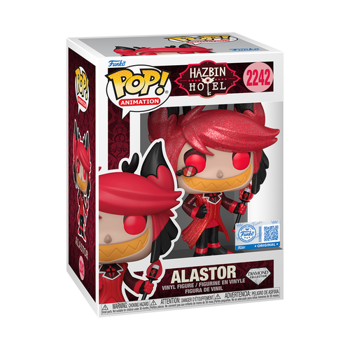 Coming Soon: Alastor Diamond #2242 Hazbin Hotel  Web Exclusive  Funko Pop