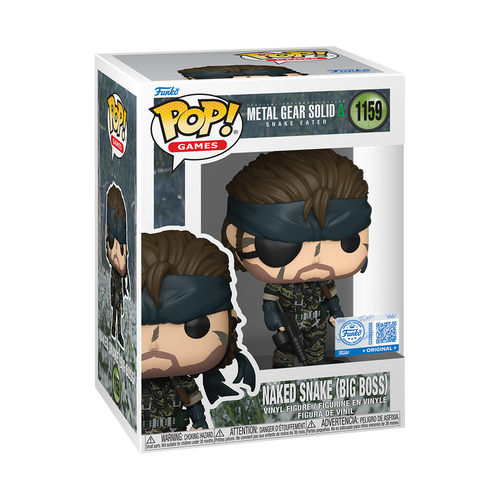 Coming Soon: Naked Snake Big Boss #1159 Metal Gear Solid  Web Exclusive  Funko Pop
