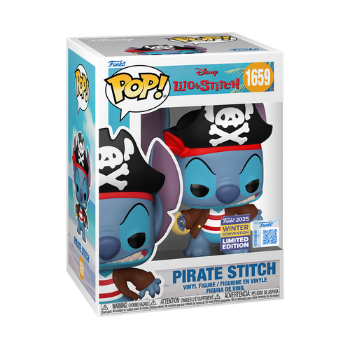 Coming Soon: Pirate Stitch #1659 Disney Winter Convention Limited Edition Funko Pop
