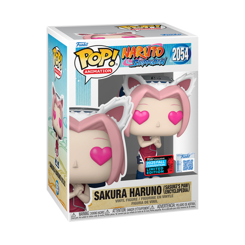 Coming Soon: Sakura Haruno Sasuke's Paw Encyclopedia #2054 Naturo Shippuden Fall Convention Exclusive Funko Pop