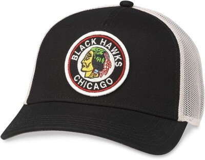 Chicago Blackhawks American Needle Retro Valin SnapBack Trucker Hat