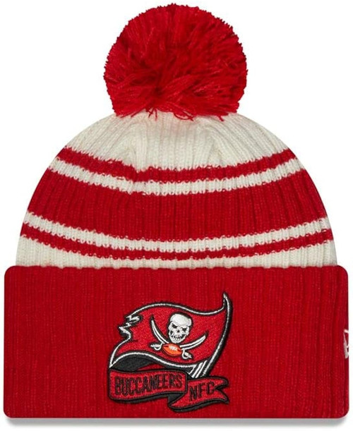 Tampa Bay Buccaneers New Era Sideline Sport Cuffed Pom Knit Toque