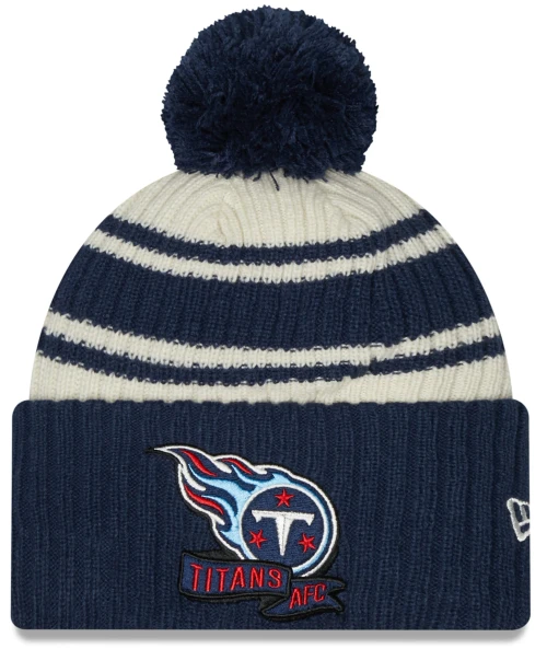 Tennessee Titans New Era Sideline Sport Cuffed Pom Knit Toque
