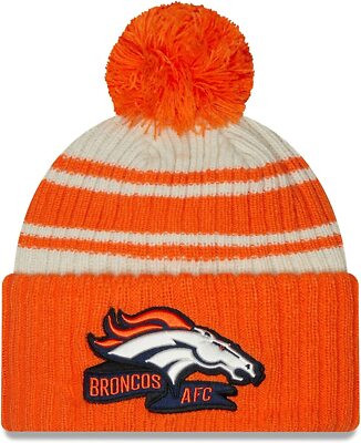 Denver Broncos New Era Sideline Sport Cuffed Pom Knit Toque