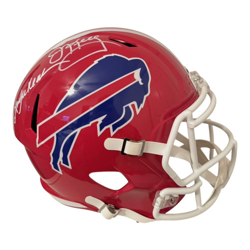 Jim Kelly and Andre Reed Buffalo Bills Autographed Speed Replica Helmet