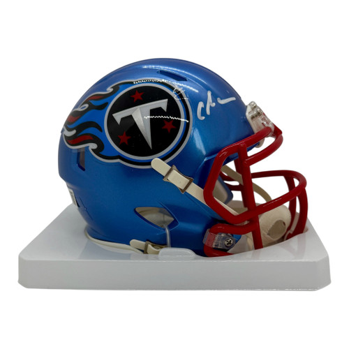 Chris Johnson Tennessee Titans Autographed Flash Speed Mini Helmet