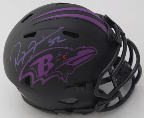Ray Lewis Baltimore Ravens Autographed Speciality Eclipse Mini Football Helmet