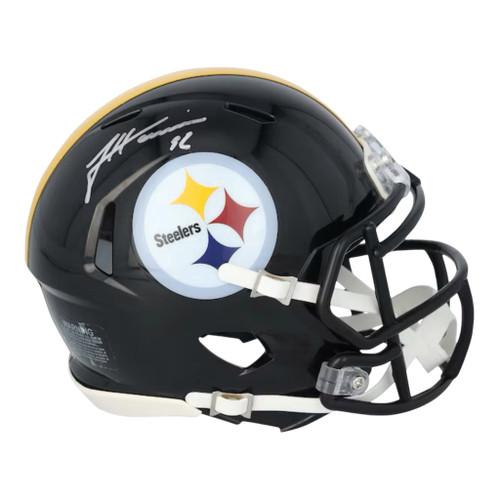 Coming Soon: James Harrison Pittsburgh Steelers  Autographed Speed Mini Helmet