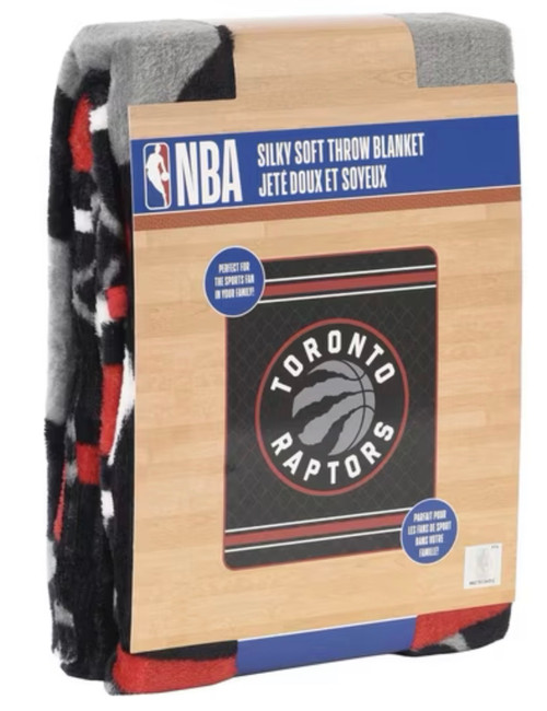Toronto Raptors Silky Soft Throw Blanket 40x50 inches