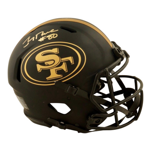 Coming Soon: Jerry Rice San Francisco 49ers Autographed Eclipse Speed Replica Full-Size Helmet