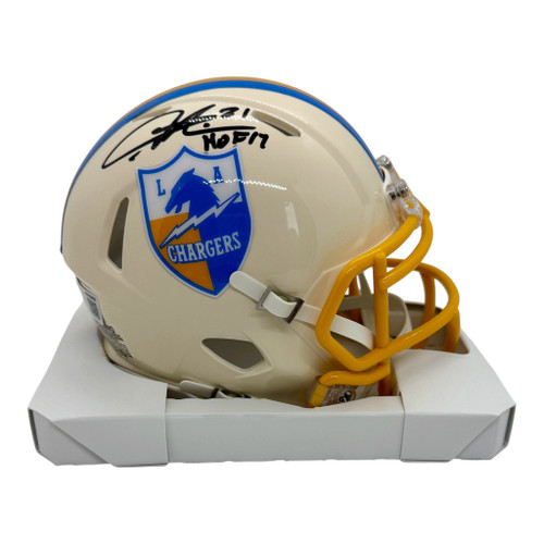 LaDainian Tomlinson San Diego Chargers  Autographed  Retro Mini Helmet with HOF Inscription